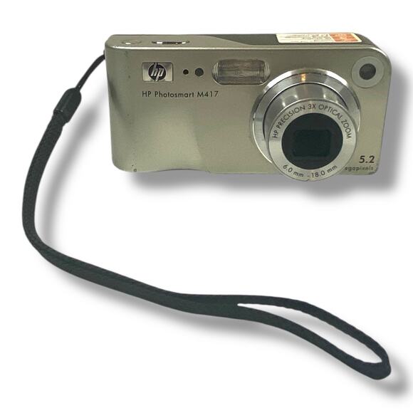 HP PhotoSmart M415 5.2MP CCD Point Shoot Vintage Y2K Digital Camera Silver - Picture 1 of 5
